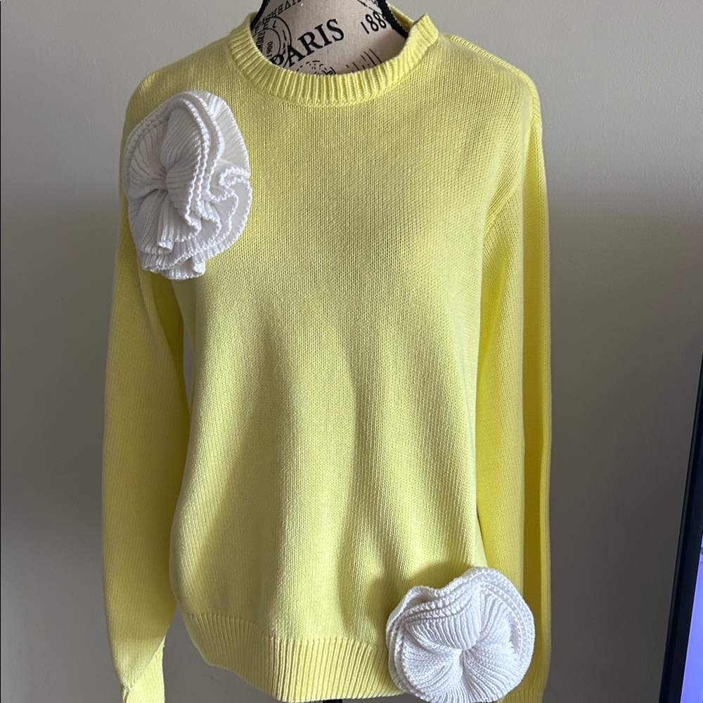 C. Wonder Yellow Sweater with White Accents